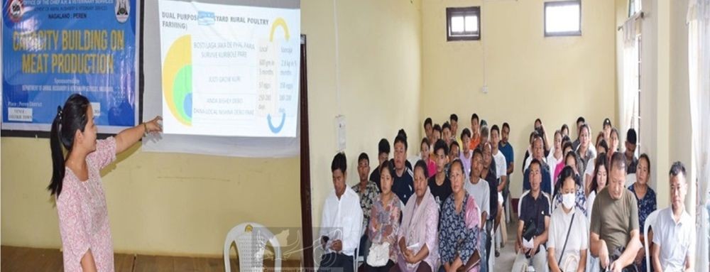 Attendees of a four-day capacity building training programme on meat production held at from May 21 at Tamzaipa Conference Hall, Jalukie, Peren.